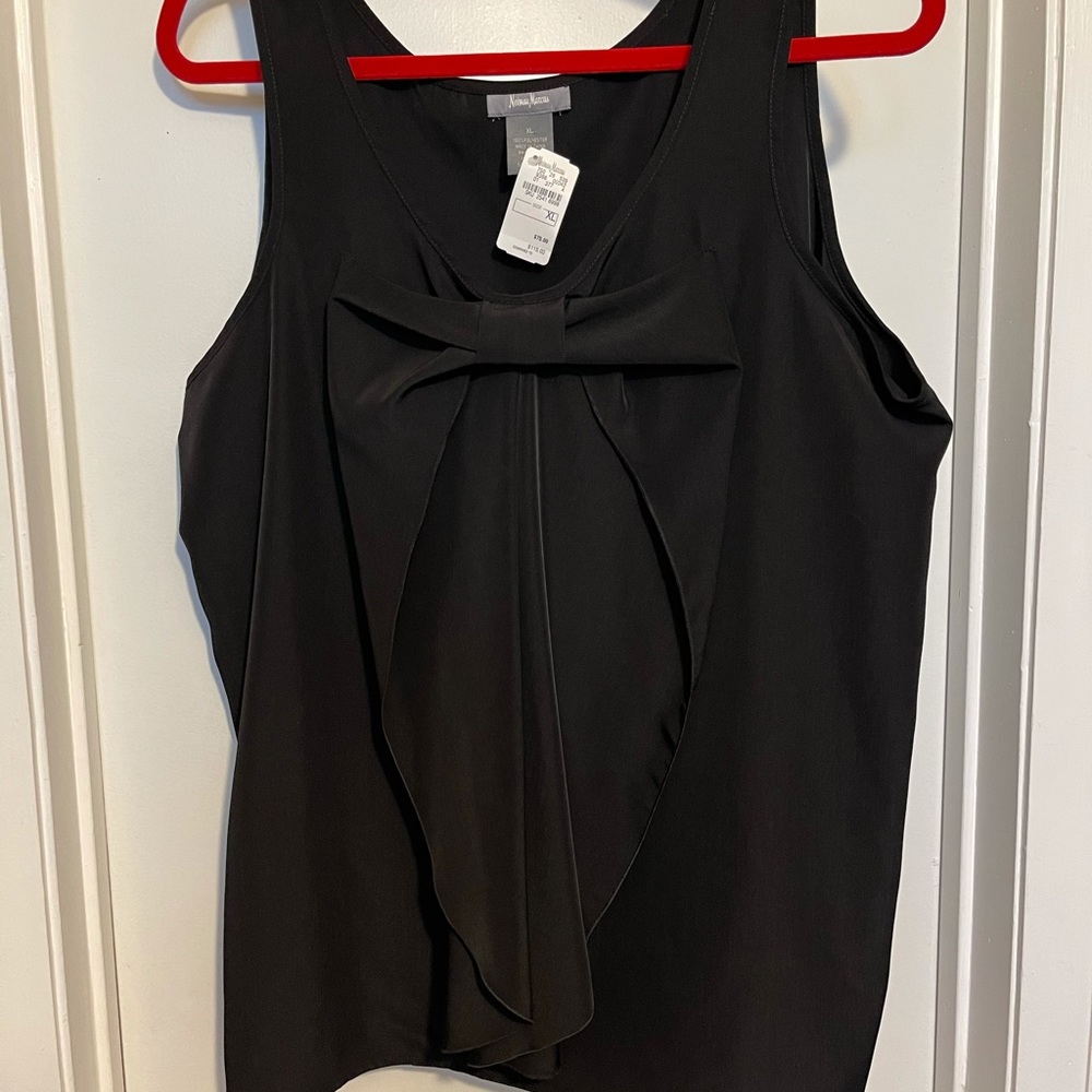 Nieman Marcus black blouse